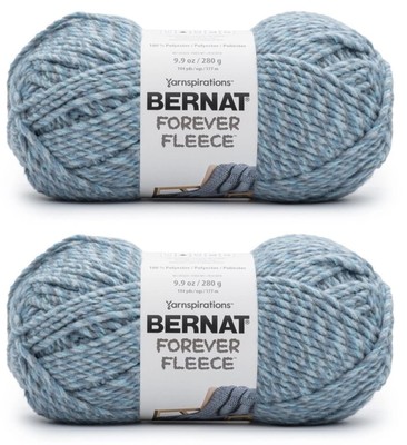 Forever Fleece Blue Wave Yarn - 2 Pack of 280g/9.9oz - Polyester - 6 Super Bu...