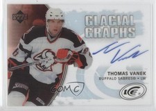 2005-06 Upper Deck Ice Glacial Graphs Thomas Vanek #GG-TV Auto 0v1