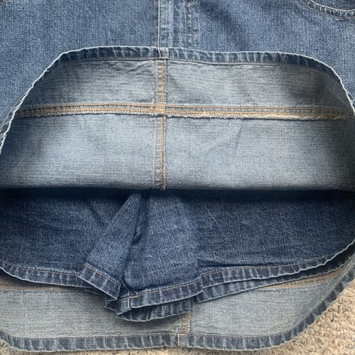 Sonoma Denim Blue Jean Skort 37" Waist 18" Long Women's Size 16 - Picture 3 of 6