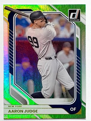 Panini 2026 Donruss Baseball Aaron Judge Green Foil/199 Yankees #99