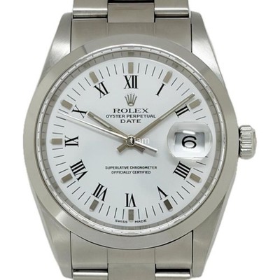 ROLEX Oyster Perpetual Date 15200 Automatic White Dial Bracelet Men's Watch