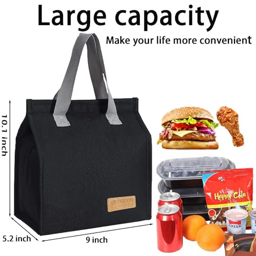Bolsa de almuerzo para mujeres/hombres, bolsa de almuerzo portátil reutilizable impermeable, caja de almuerzo - Imagen 4 de 7