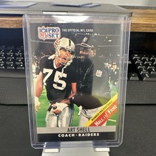 Pro Set 1990 Art Shell Hall of Fame Error #161 Raiders NFL 2026 Rip