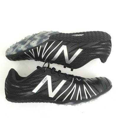 NEW BALANCE SD100 V1 Men's Sz 12 Track Cleats Spikes Black/Silver - USD100BS