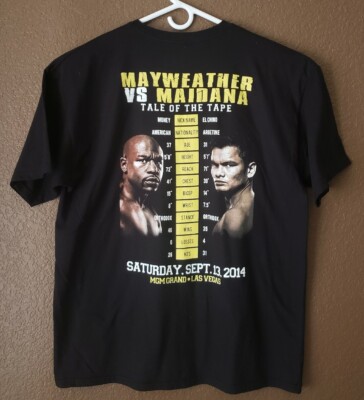 MAYWEATHER vs MAIDANA 2 Boxing T Shirt XL MGM Grand Las Vegas NV