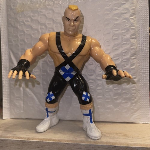 Vintage WWF Hasbro Ludvig Borga Series 11 Green Ca...