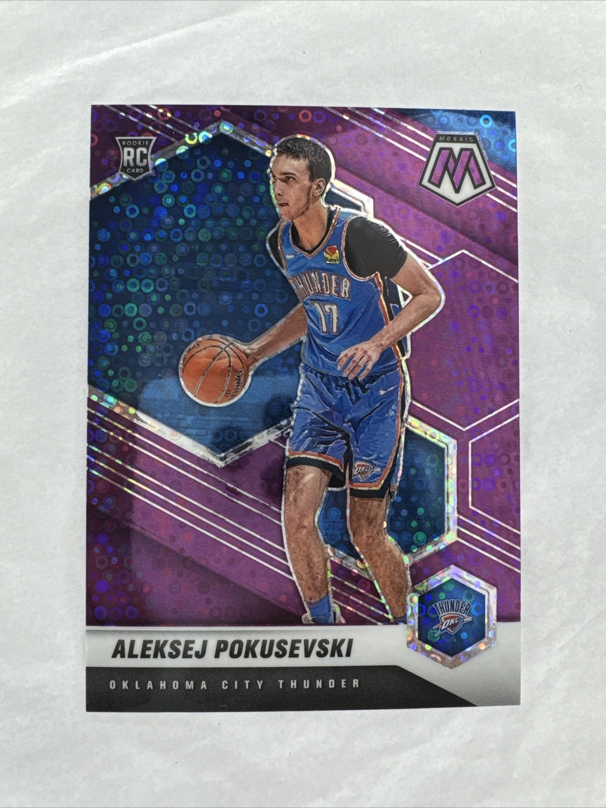 2020-21 Panini Mosaic Basketball RC Fast Break Purple Aleksej Pokusevski /50 226