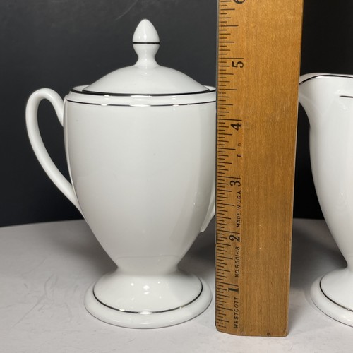 Waterford KILBARRY PLATINUM Sugar & Creamer Bone China Discontinued Pattern - Picture 15 of 16