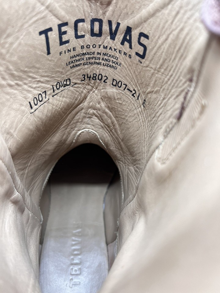 PREOWN TECOVAS THE NASH Exotic Roper Leather Boot Men Sz 10.5 D ...