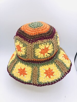 Anthropologie Peter Grimm Floral Straw Wide Brim Resort Floppy Sun