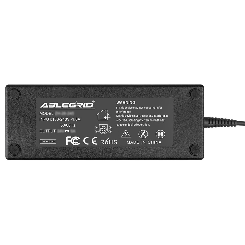 24V 5A AC Adapter Charger for Effinet EFL-2202W FY2405000 LCD Monitor 4 pin Tip - Image 4 of 4
