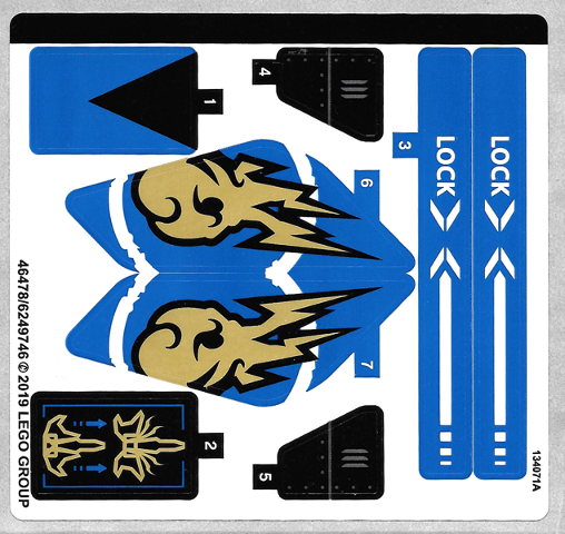 NEW LEGO - Sticker - Ninjago - Jay's Storm Fighter - Set 70668 | eBay
