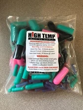 160Pcs High Temp Silicone Rubber End Cap and Tapered Stopper Plug Assortment Kit