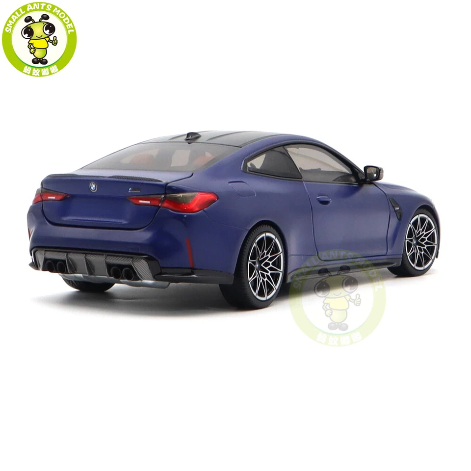 1/18 Minichamps BMW M4 2020 G82 Blue Metallic Diecast Model Toy Car Gifts - Image 4 of 4