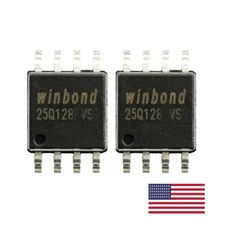 2PCS W25Q128JVSQ 25Q128JVSIG128-Mbit 3V serial flash memory SOP8 for Firmware