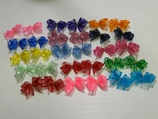 30 DBL LPD light weight Chiffon dog bows Dog Grooming Bows Handmade USA Yorkie