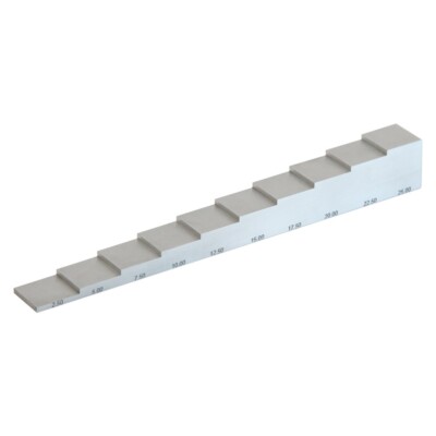 YUSHI 10-step Thickness Gauge Calibration Block 2.50mm-25.00mm 1018 Steel NDT