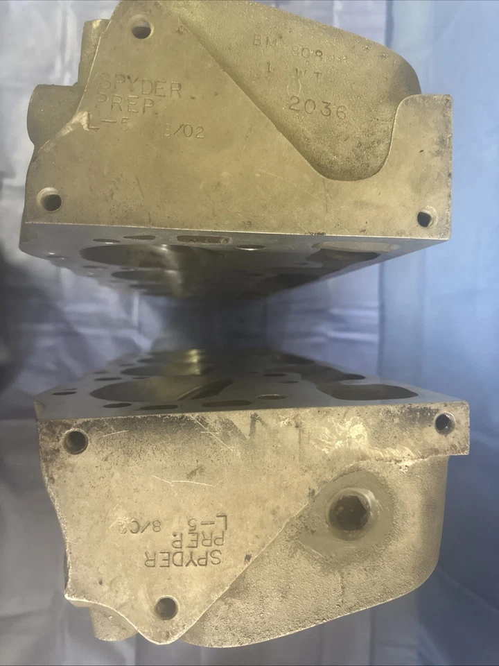 Used Brodix Big Brodie Big Block Chevy Spyder Prep Ported Cylinder Head Set - Image 3 of 4