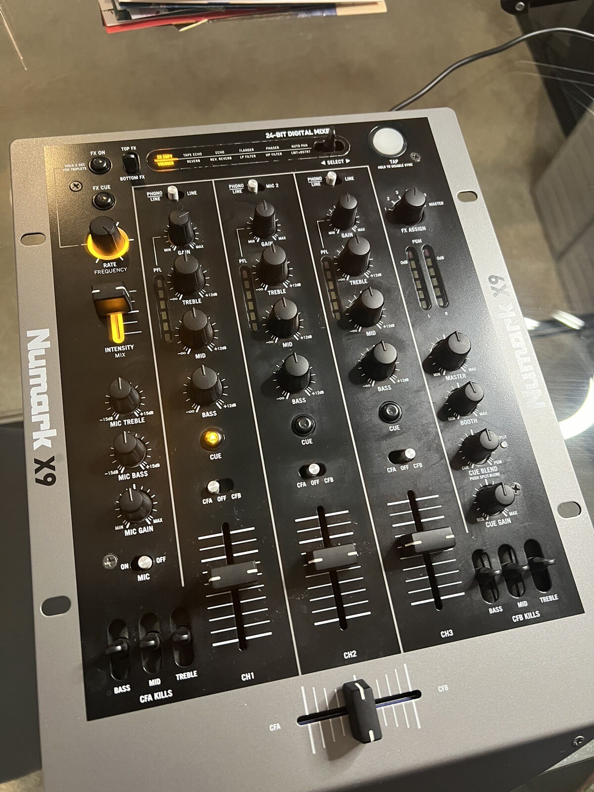 Numark X9 3 Channel DJ Mixer eBay