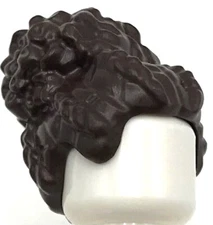 Lego New Dark Brown Minifigure Hair Female Coiled with Large High Bun Piece