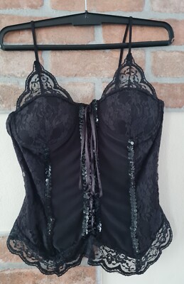 Elegance  Damen Pailletten  Top Gr. S