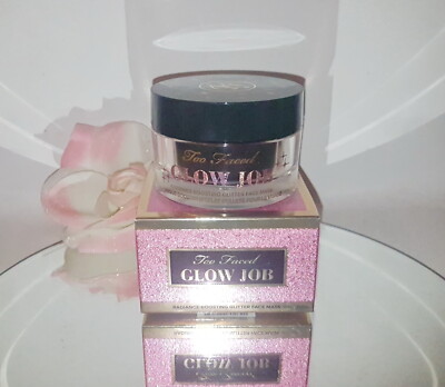 Too Faced Glow Job Radiance Boosting Glitter Face Mask PINK TIARA 1.7oz