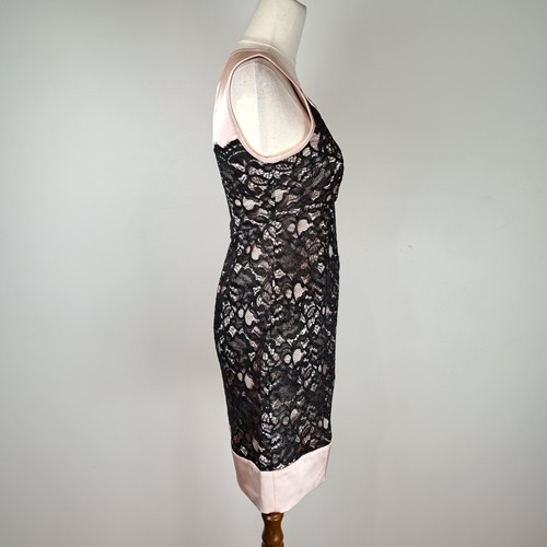 Saba Womens Dress Size 6 Pink Black Lace Formal Event Occasion - Picture 5 of 12