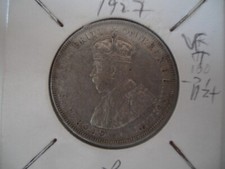 AUSTRALIA 1927 Florin coin in GVF condition