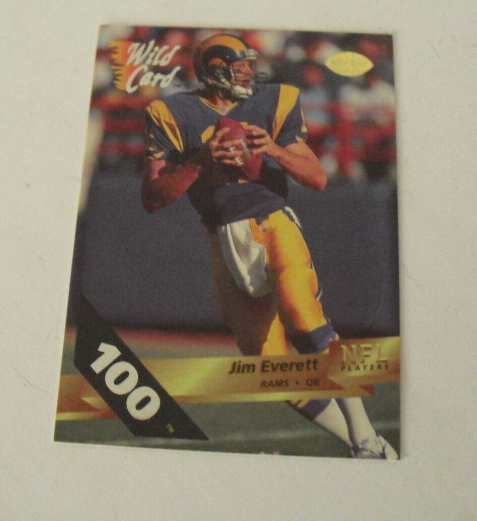 Rare 1993 Wild Card Jim Everett 100 Stripe Card #154
