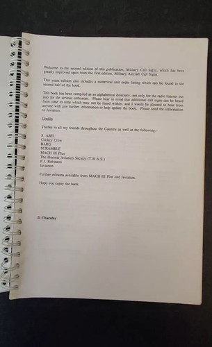 Military Callsigns 1995 - 2nd Edition - Picture 2 of 2