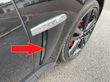 SEITENLÜFTUNGSABDECKUNG KOTFLÜGEL GLÄNZEND SCHWARZ PASSEND FÜR JAGUAR XF X250 2011-16 R-SPORT PR