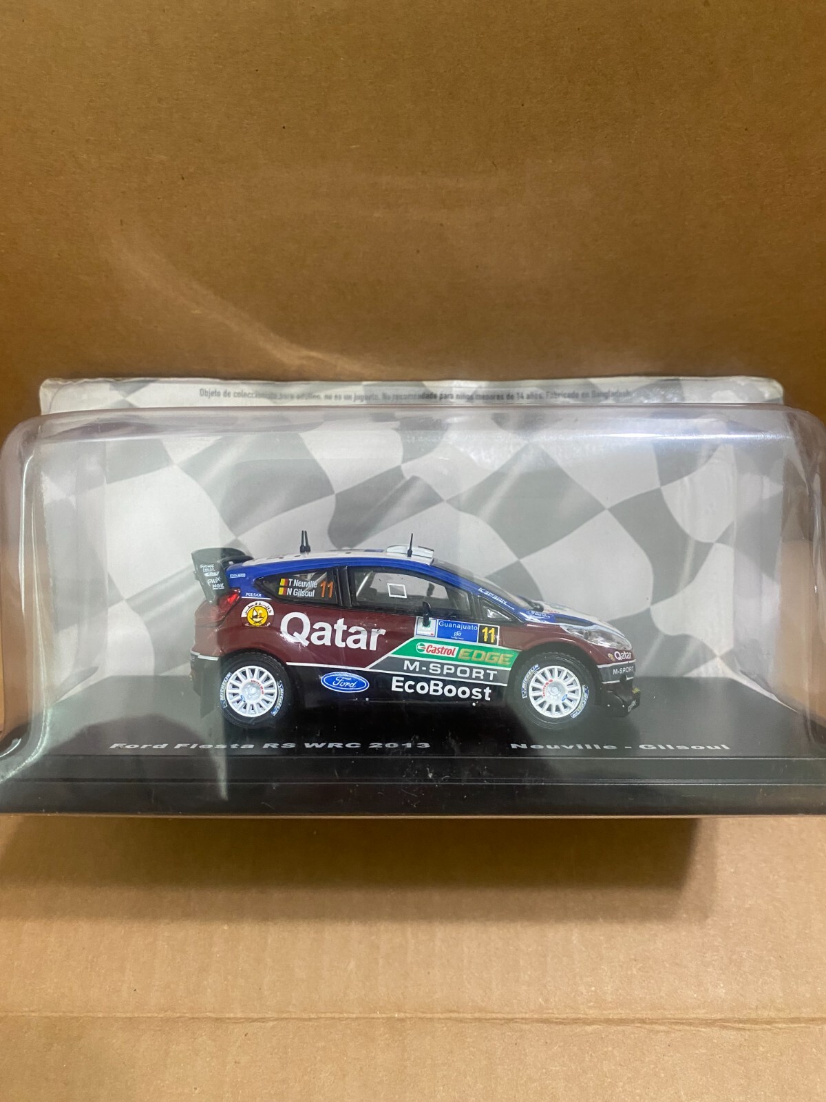 OPO 10 Miniaturauto Ford Fiesta RS WRC 1/24 – Latvala Wales Rally GB 2012, Metallmodell