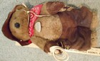 Vintage Buckaroo Bear 19" Elegante By Dakin w/hat, kerchief, glove, Chaps, Tag — photo 4