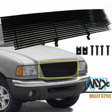 Fits 2001- 2003 Ford Ranger Xlt Xl 2wd Black Front Main Upper Grill Insert