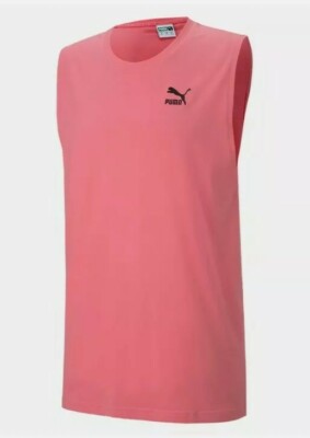 Puma Men's XXL Classics Sleeveless Tee Bubblegum 598491 14 TL48715