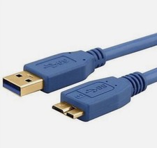 3.0 USB Cord Cable 1 Ft For SEAGATE Backup Plus Slim Portable HDD