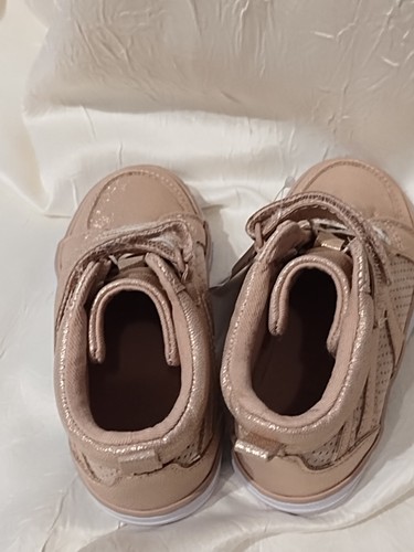 Toddler Shoes Rose Gold High top Fashion Sneakers Childrens Place Size 8 NEW - Picture 14 of 22