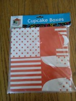 (829) 6 Cupcake Boxes - 4x4x4 (829) 6 Cupcake Boxes - 4x4x4