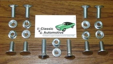 Camaro 69 Bumper Bolts 20pc Kit w/ Nuts does Front + Rear stainless cap bolt