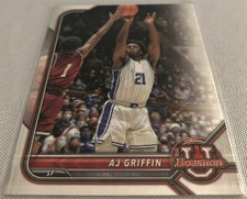 2021-22 Bowman University Basketball AJ Griffin Duke Blue Devils #95