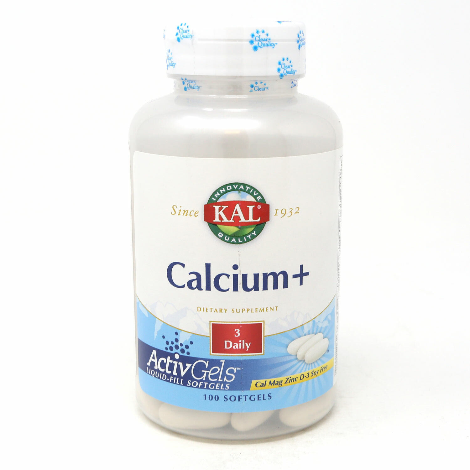 Calcium+ By KAL - 100  Softgels