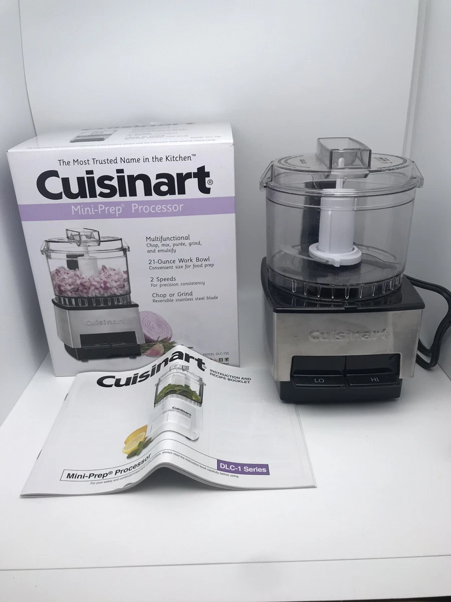 Excellent Cuisinart Mini-Prep Food Processor Model DLC-1 Series Box &  Booklet