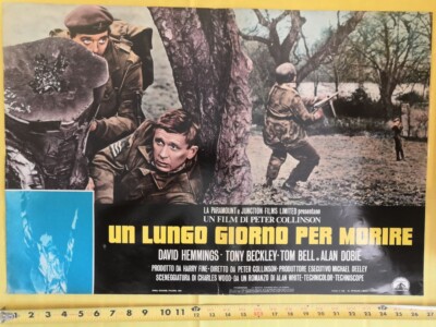 1968 THE LONG DAY'S DYING David Hemmings Collinson Italian Poster ORIGINAL F20-3