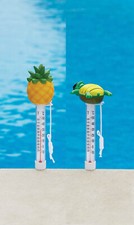 Floating Swimming Pool Thermometer Pineapple or Turtle w/ Tether Cord FREE Ship