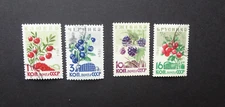 RUSSIA/USSR 1964 Stamp Mi# 2996, 2997, 2999, 3000 Berries