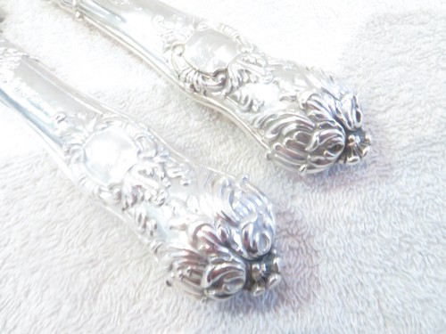 Rare service à découper argent 800 (manche) 950 (fourchon) Vieillard st L Ph - Picture 2 of 12