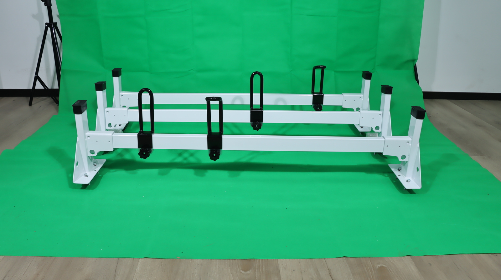 3 Bar Van Roof Ladder Rack 750lbs Load For RAM ProMaster City 2015+ White Steel