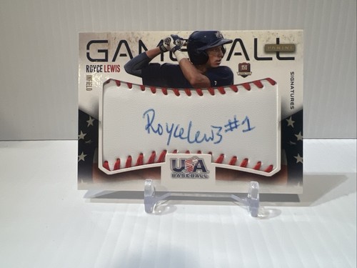 2014 Panini USA Baseball ROYCE LEWIS 15U National Team Auto Patch 06/10 Twins