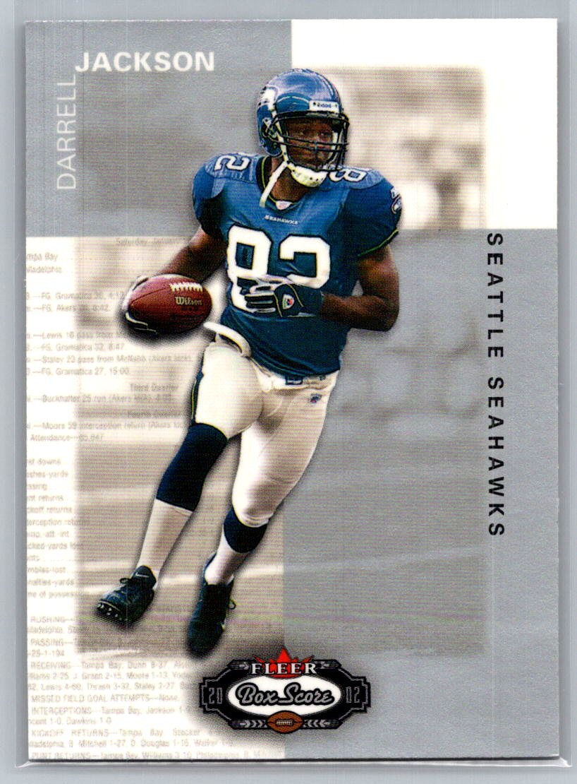 2002 Fleer Box Score #51 Darrell Jackson Seattle Seahawks Football Card
