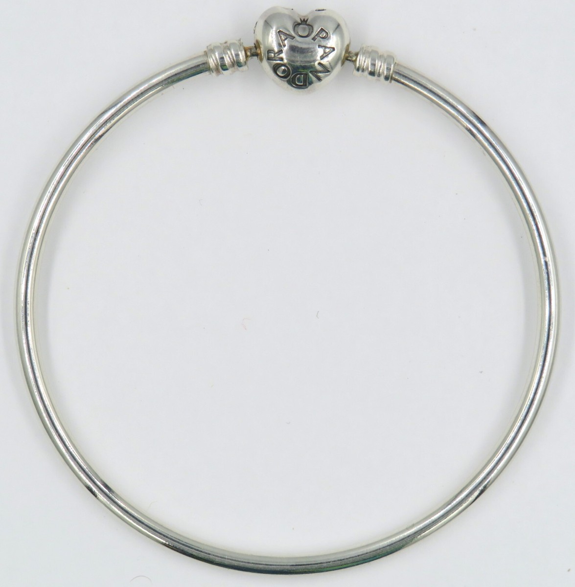 Pandora Moments Sterling Silver Bangle Bracelet S925 ALE Embossed